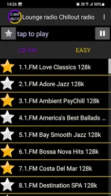 Lounge radio Chillout radio android App screenshot 0